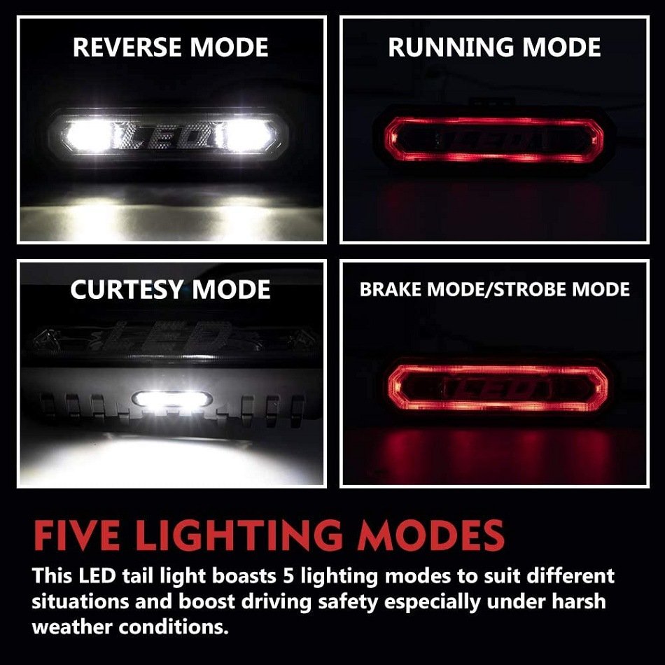Red Blue 7 Inch 45W 12V 24V Strobe UTV Chase Light for Polaris RZR SXS
