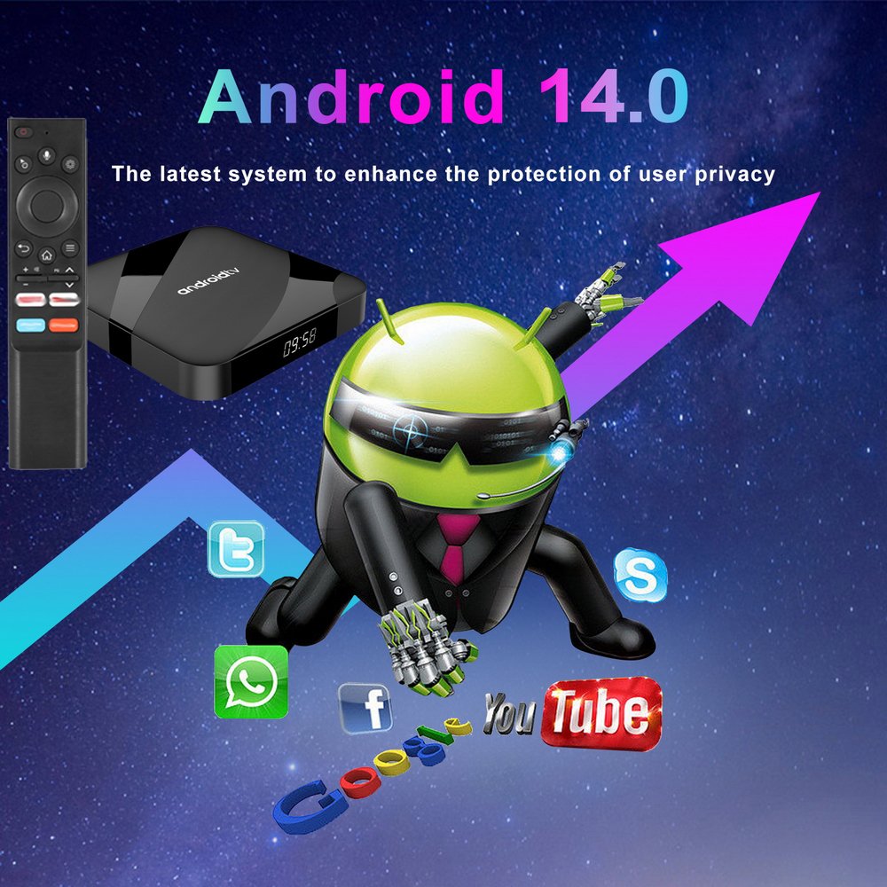 Factory Price Newest Android Remote Control with TV98 ATV W2 Supports 2.4G/5G Dual Mode Wireless BT Voice Remote Control