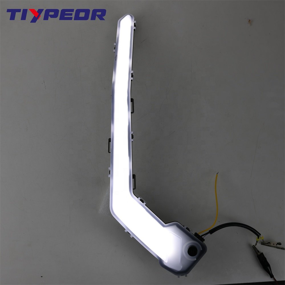 TIYPEOR DRL Turn signal Light White Amber Turning LED Front Side Marker Lights for for Can-Am Maverick X3 2018 -2020