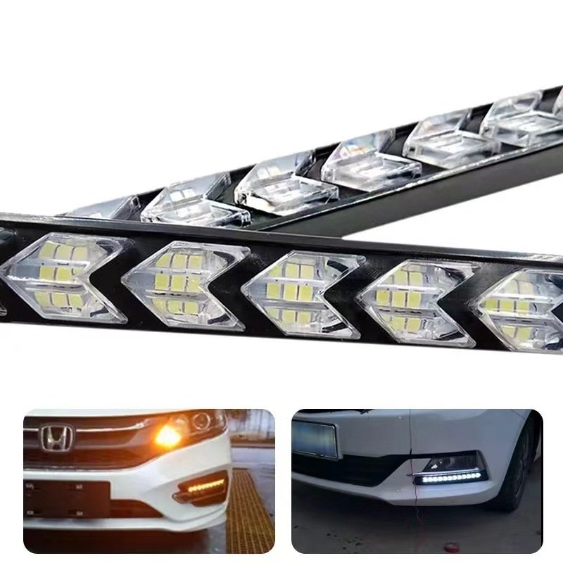Universal LED Conversion Daytime Running Lights Arrow Streaming Turn Signal Lights Super Bright Waterproof Car Light Bar