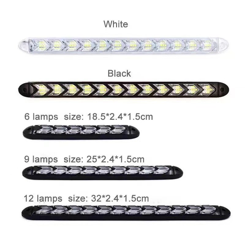 Universal LED Conversion Daytime Running Lights Arrow Streaming Turn Signal Lights Super Bright Waterproof Car Light Bar