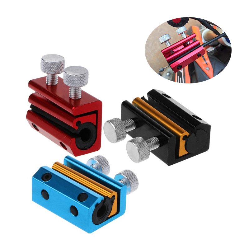 Aluminium Dual Cable Lube Lubricator Lubricant Tool Accessories Scooter Bike ATV Motorcycle Clutch Wire Line Throttle Oiler