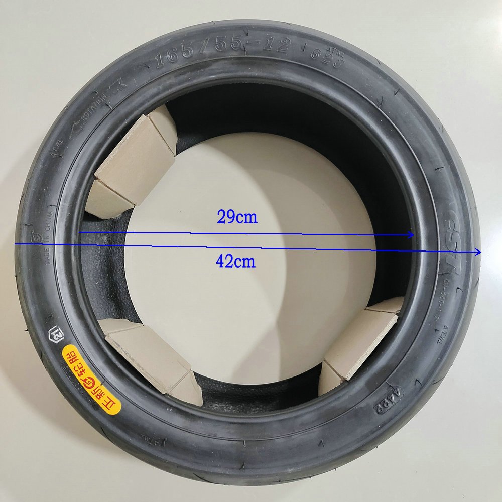 WIDEN Vacuum TYRE 12INCH 165/55-12 for ELECTRIC SCOOTER MOTORCYCLE TRICYCLE ATV UTV CONVERSION Part DIAMETER 42CM