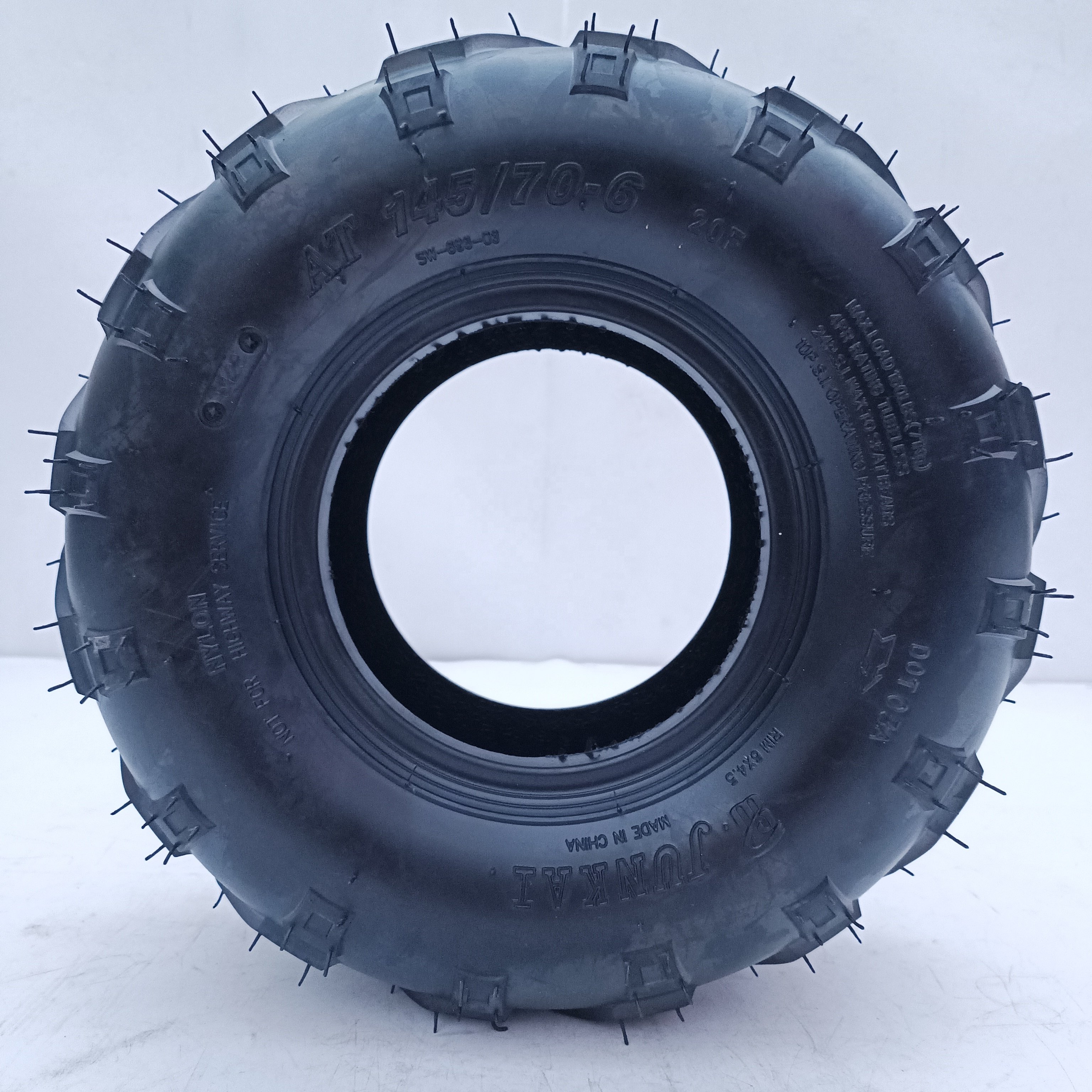 ATV UTV 145/70-6 Tubeless Tire With 6 Inch Wheels Rims for ATV Go Kart Pit Dirt Bike 145 70 6 125cc Adults ATV