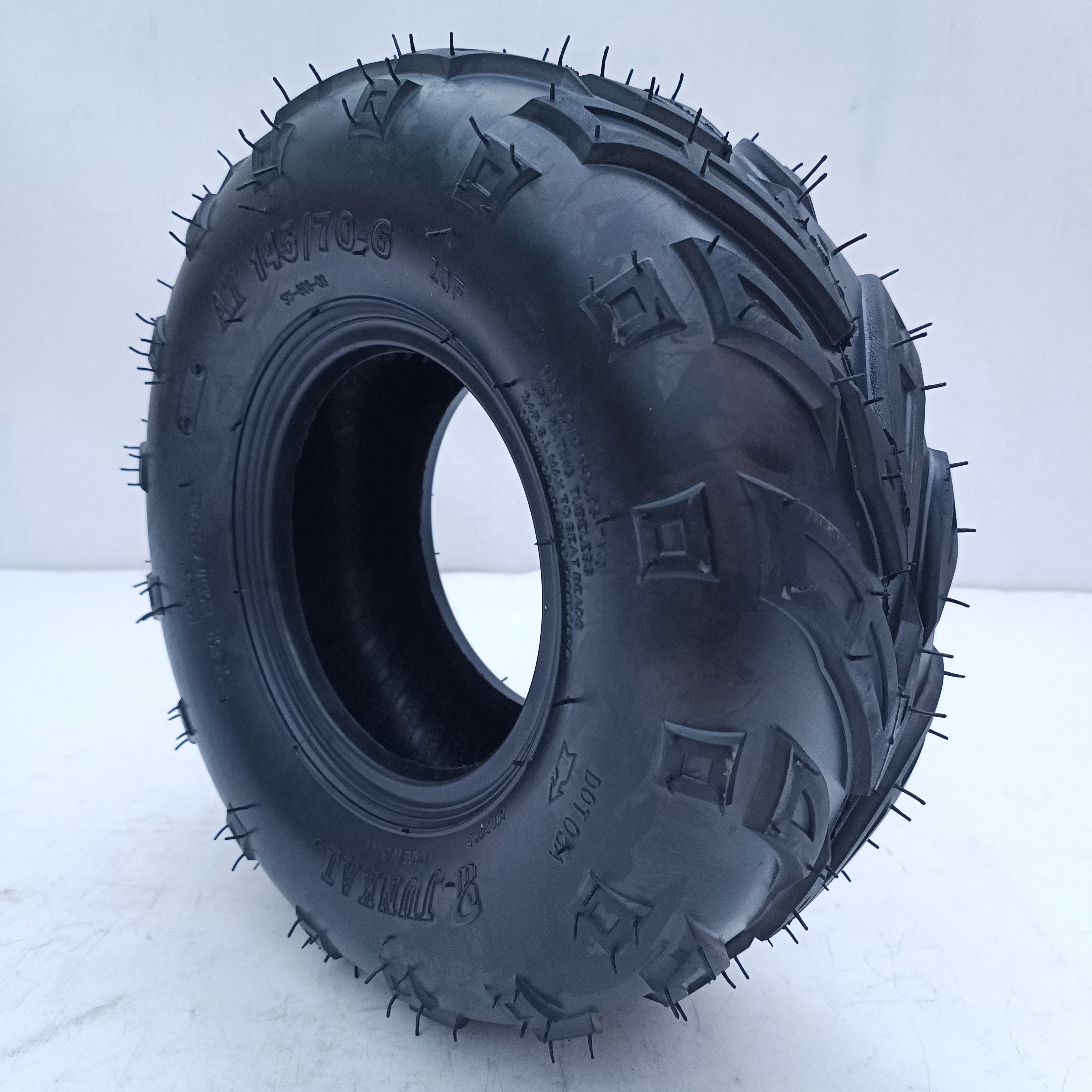 ATV UTV 145/70-6 Tubeless Tire With 6 Inch Wheels Rims for ATV Go Kart Pit Dirt Bike 145 70 6 125cc Adults ATV