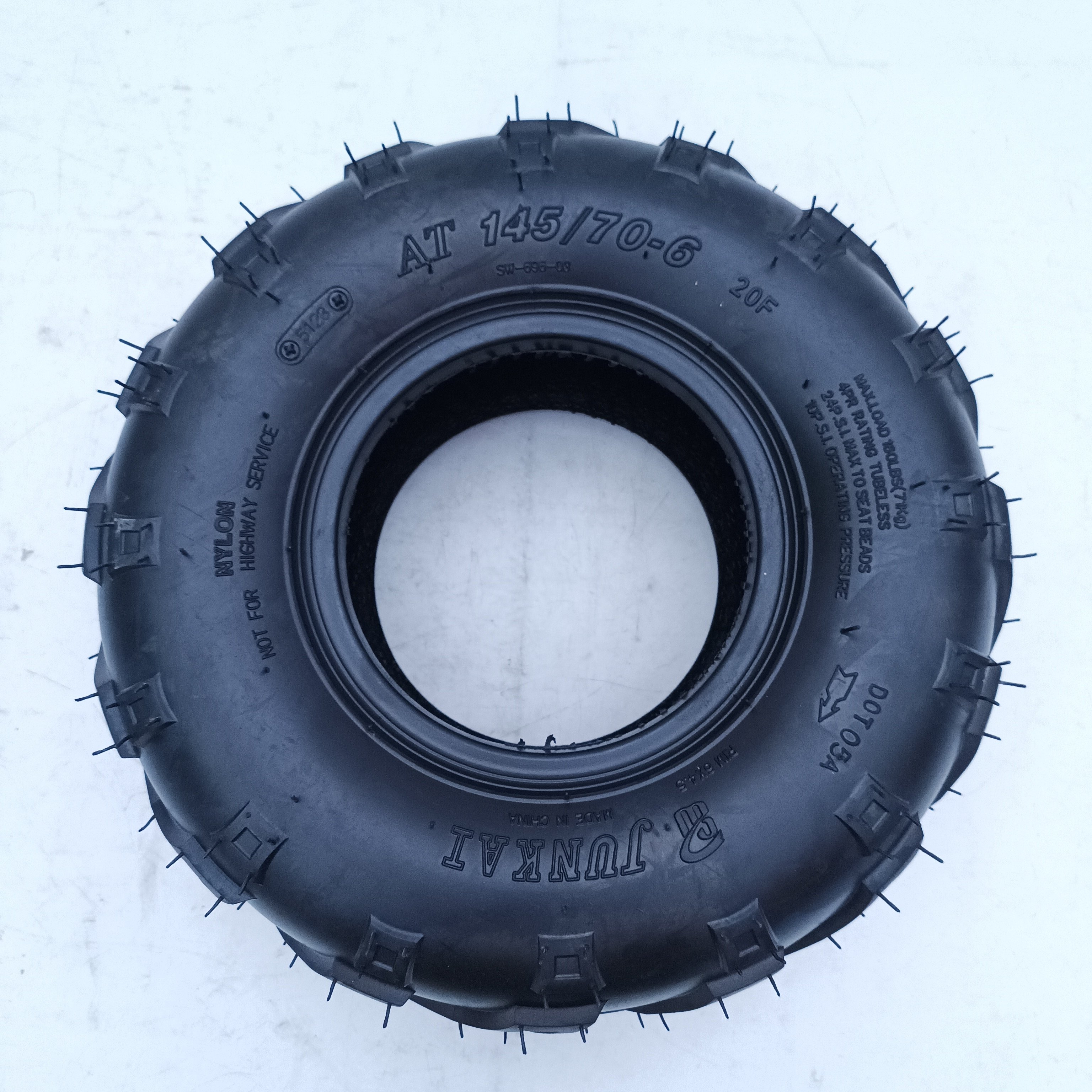 ATV UTV 145/70-6 Tubeless Tire With 6 Inch Wheels Rims for ATV Go Kart Pit Dirt Bike 145 70 6 125cc Adults ATV