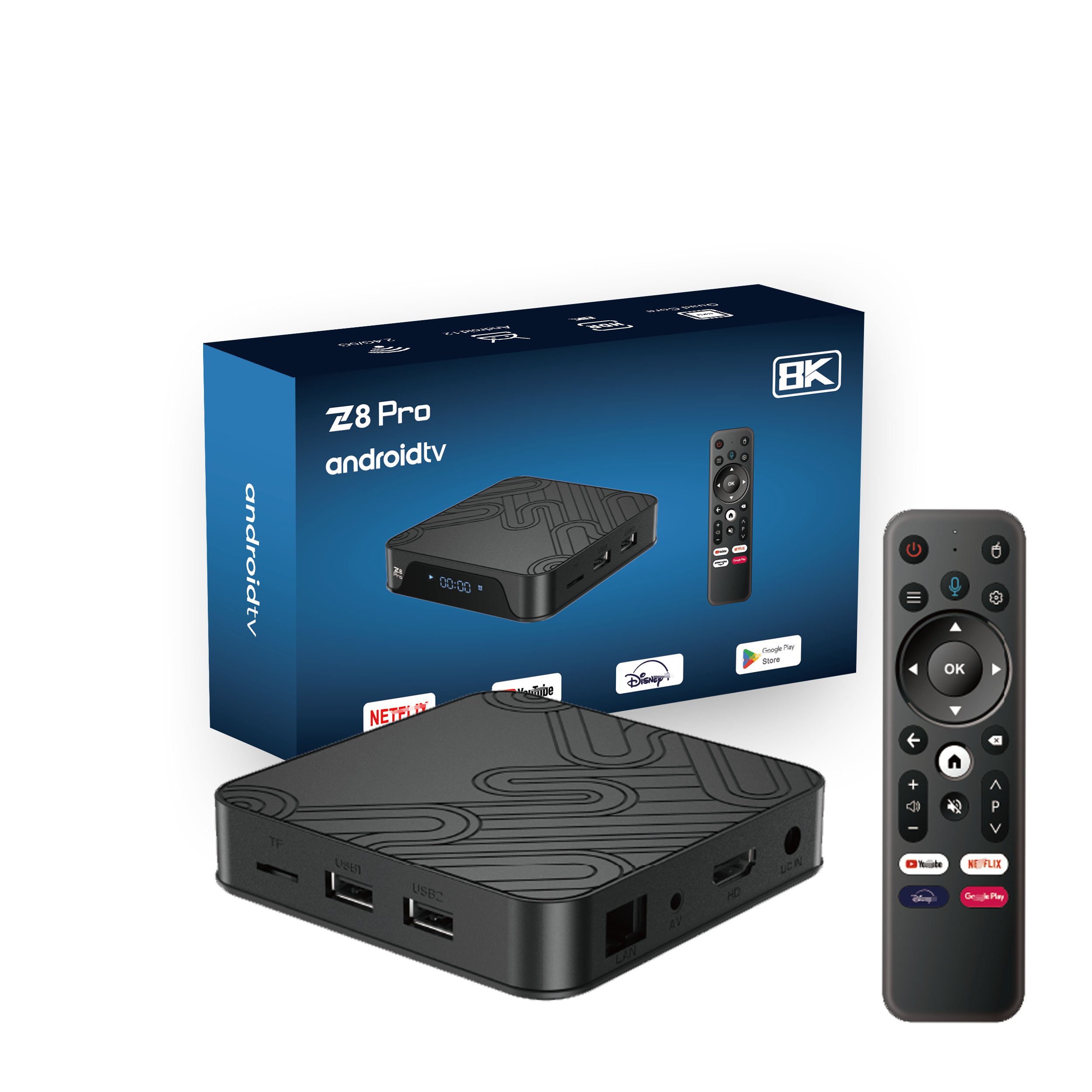 Factory Price Z8 Pro Android 12 Tv Box H618 Smart TV Box ATV 2g 16g 4g 32g Media Player 4K Set Top Box