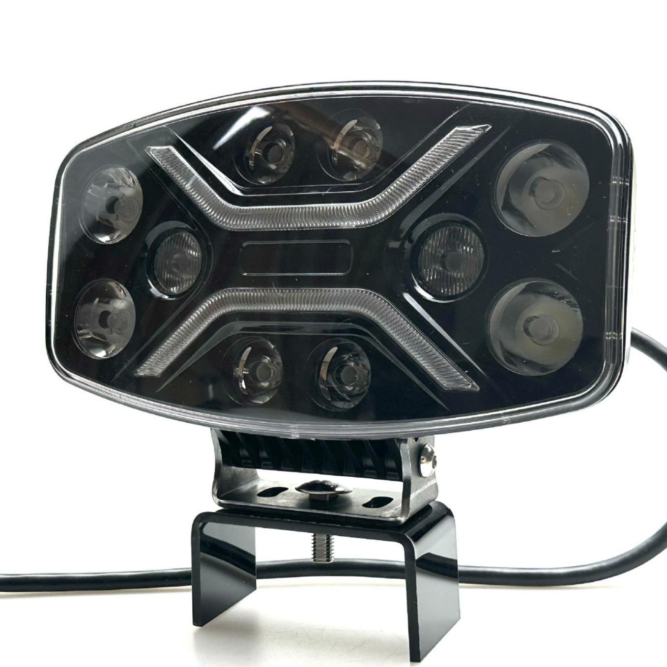 10Inch Led Driving Lights Drl 70w Led Yellow Combo Fog Light Amber Work Lights Trucks Searchlights Headlights for Truck off Road