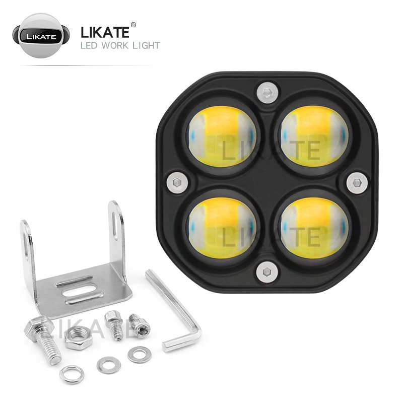 LKT HOT SELL Led 40w Flush Mount Led Work Light Bar for Car Truck Offroad Boat 4wd Atv Spot Beam Led Pods Driving Fog Light