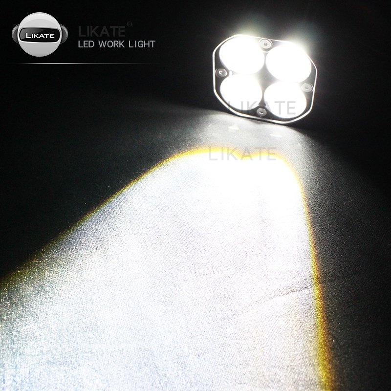 LKT HOT SELL Led 40w Flush Mount Led Work Light Bar for Car Truck Offroad Boat 4wd Atv Spot Beam Led Pods Driving Fog Light