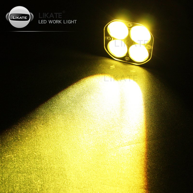 LKT HOT SELL Led 40w Flush Mount Led Work Light Bar for Car Truck Offroad Boat 4wd Atv Spot Beam Led Pods Driving Fog Light