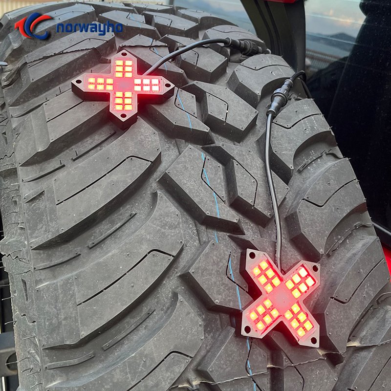 NWH-R8 12pcs LED/pod Dream Color Rock Light 4/6/8pods for ATV/UTV/RV/Toy Hauler Suitable for ATV, UTV, RZR Aluminum Mount