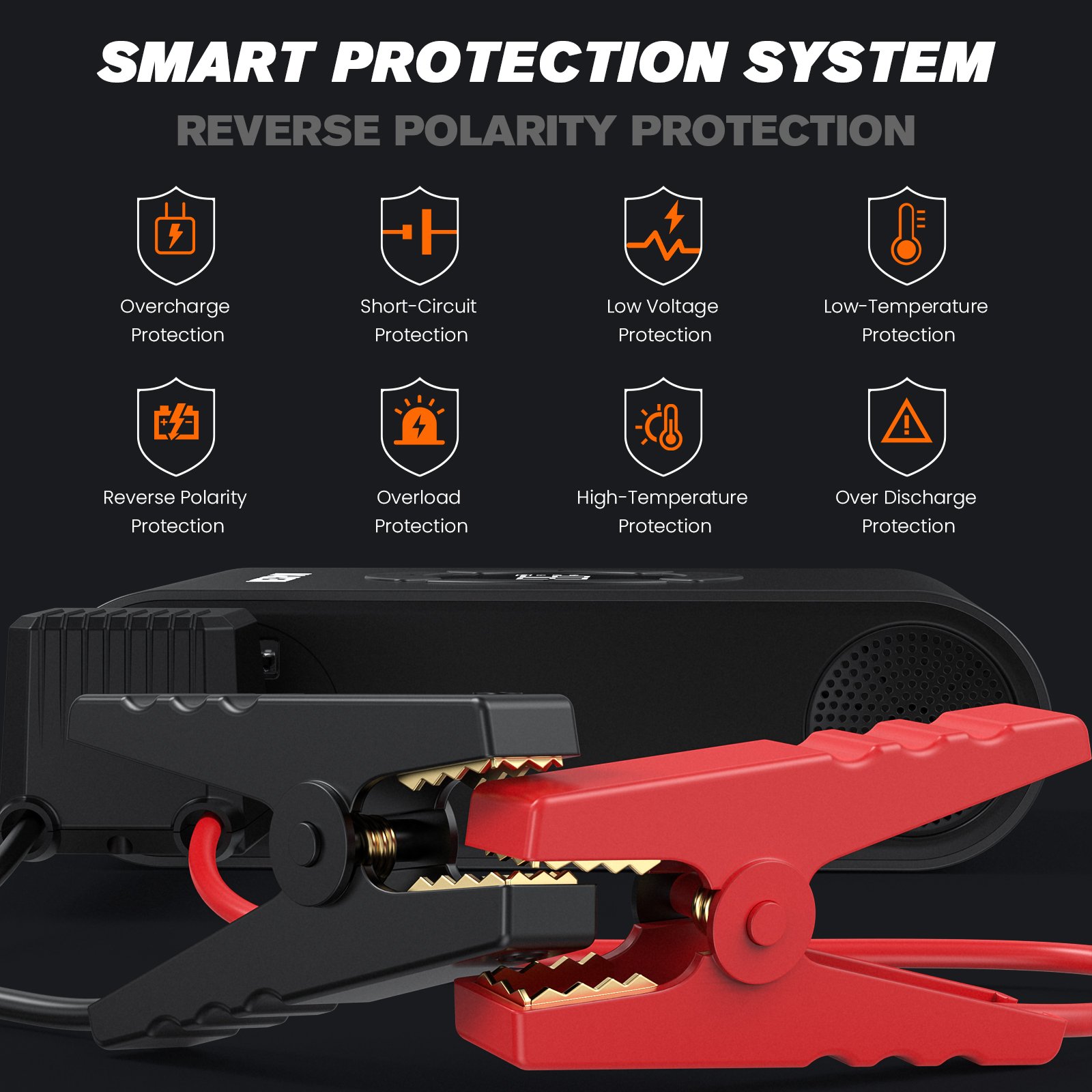 AKP-P200 Car Jump Portable Jumper Starter With air Compressor 2000A Emergency Battery Booster Charger