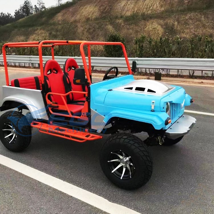 Electric Jeep Lithium Battery Powered High Performance Buggy 2Seats Patrol Car Four-Wheels 300cc Atv
