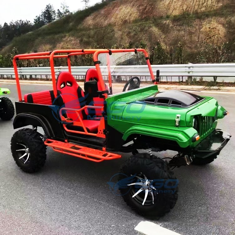 Electric Jeep Lithium Battery Powered High Performance Buggy 2Seats Patrol Car Four-Wheels 300cc Atv