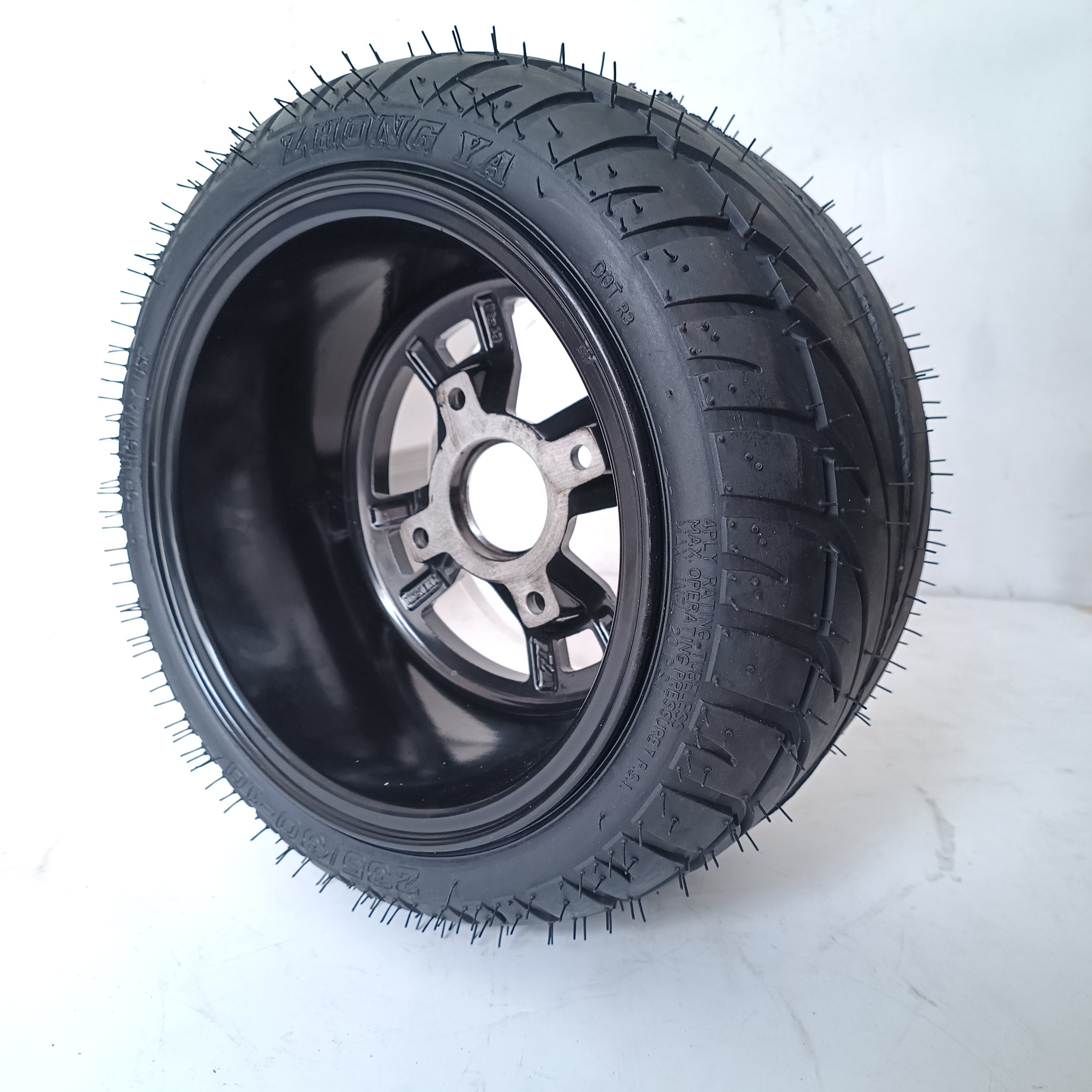 Wholesale 235/30-10 Tubeless Tire With 10inch Alloy Wheel Hub for Go Kart ATV Electric Vehicle Accessories Modification
