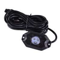 RGB LED Rock Lights Kit, 4 Pods With Bluetooth App Control Flashing Music Mode Wheel Well Light for Truck ATV UTV RZR SUV