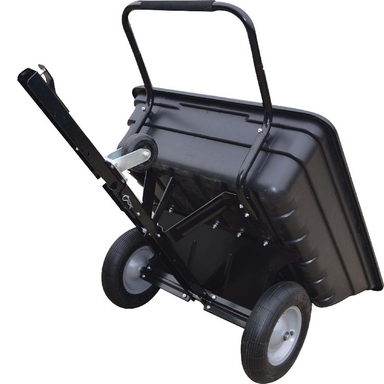 2 Wheel Heavy Duty Plastic Garden Lawn ATV Tractor Timber Dump Trailer Cart
