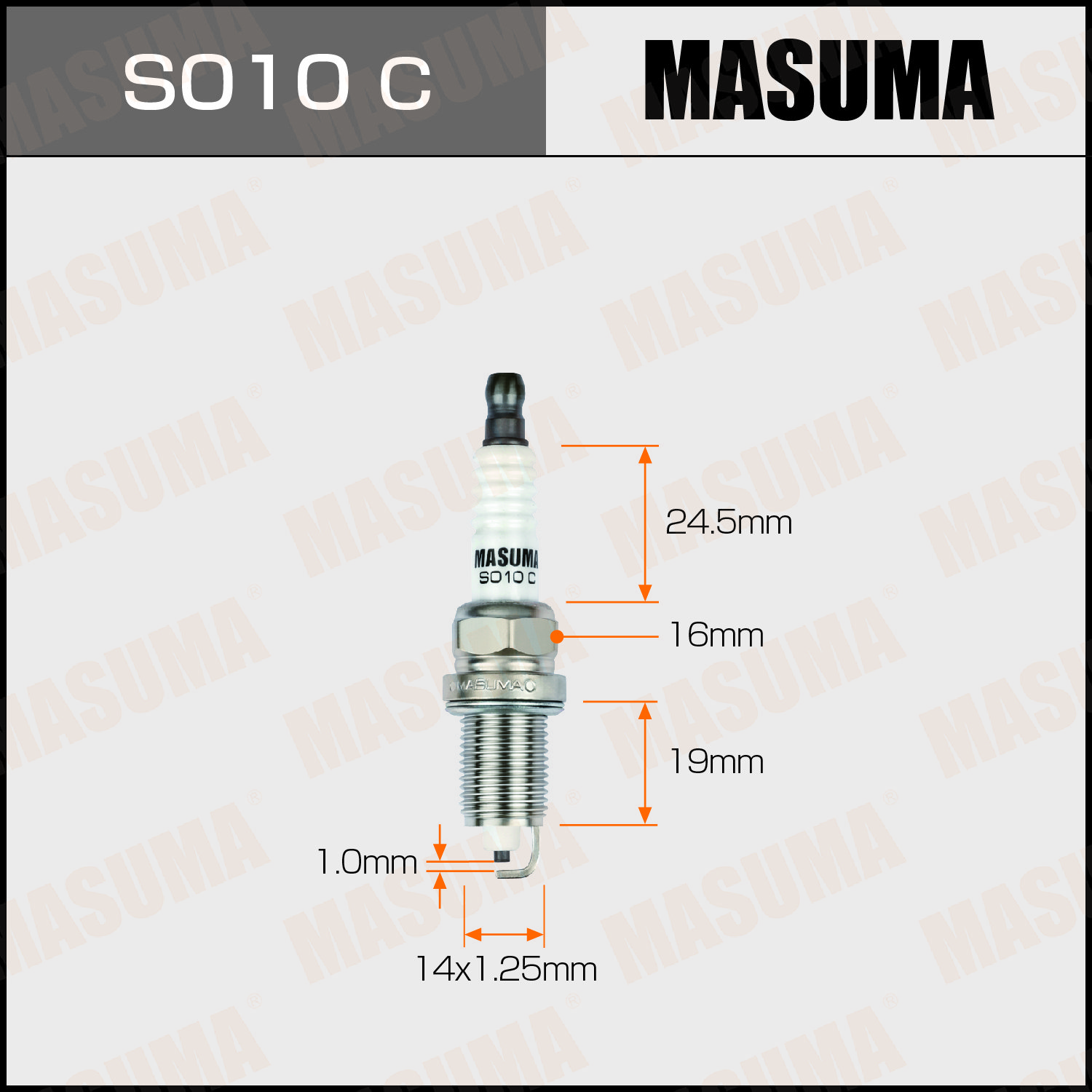 S010C MASUMA Auto Good Quality Auto Car Spark Plug ZFR5F-11 90098-66066 98079-5514G 18829-11050 F287-18-110 for HONDA
