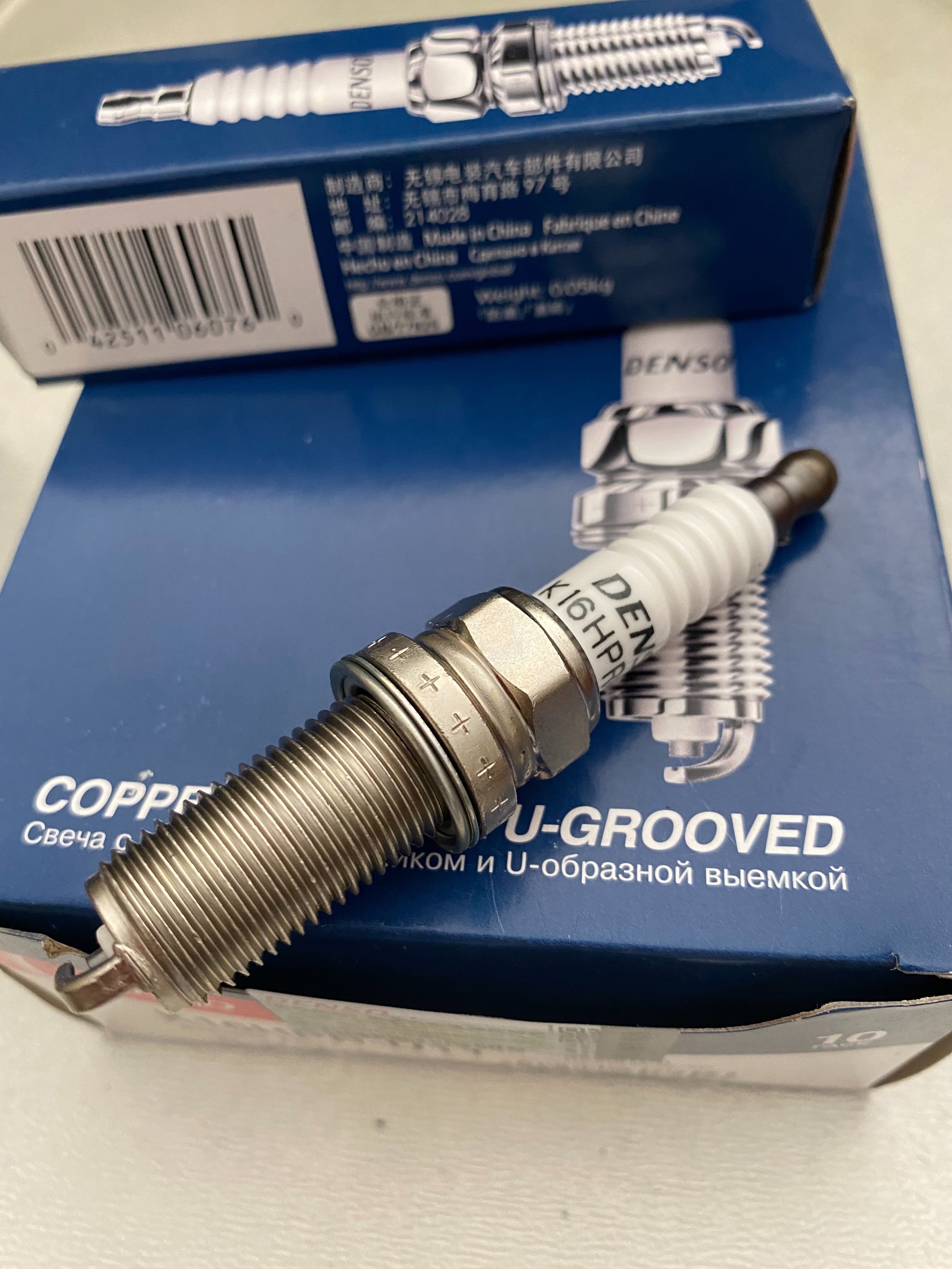 Original Genuine DENSO Spark Plug 6076 K16HPR-U11 Iridium High Quality NO Cheap Fake Best Price OEM 09482-00605 K20HR-U11