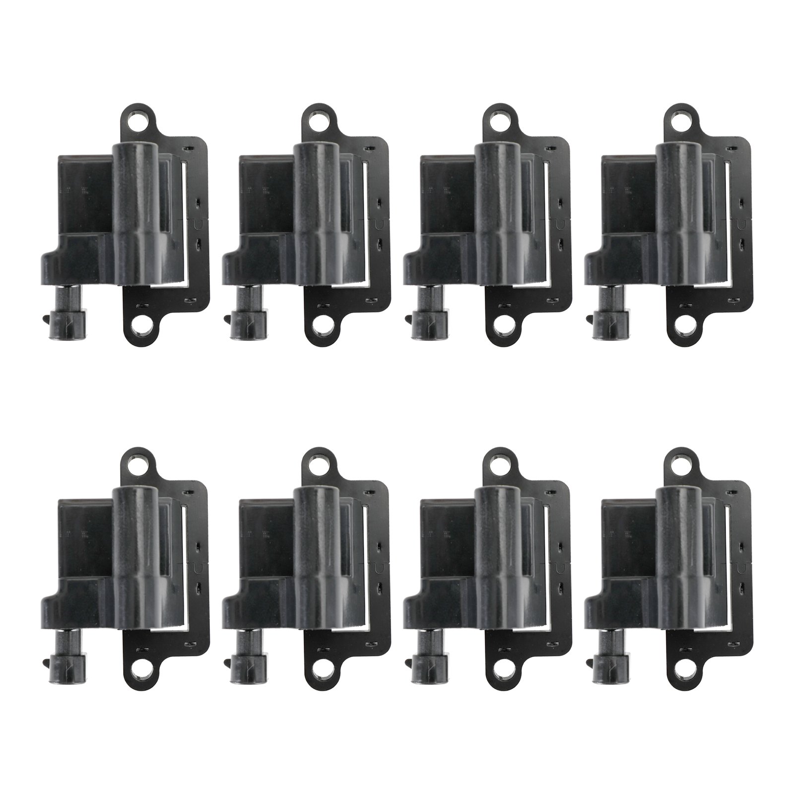 For Chevy Silverado 2500 1999-2007 8 Pieces Pack Square Ignition Coil With Spark Plug Wire 12556893 12558693 12570553