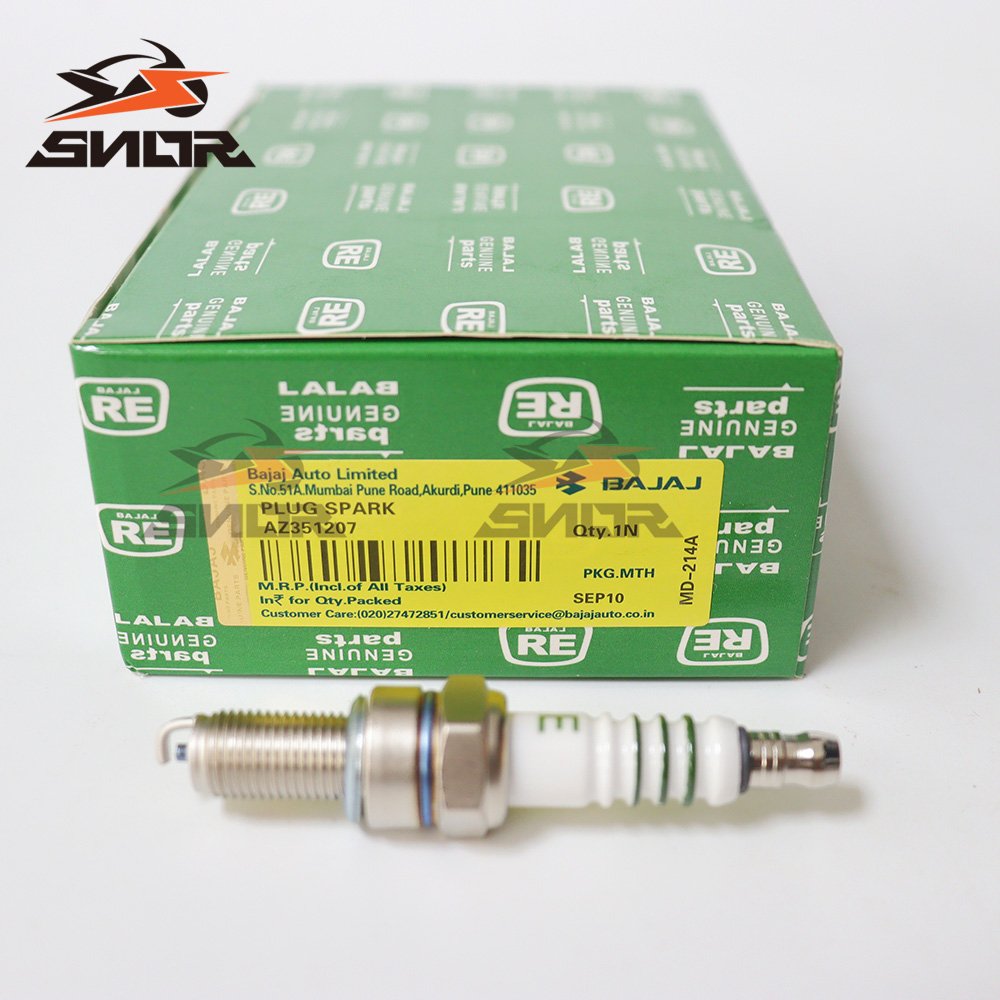 SNOR Wholesale Tuk Tuk Spare Parts Bajaj Re Original Spark Plugs RE225 RE205