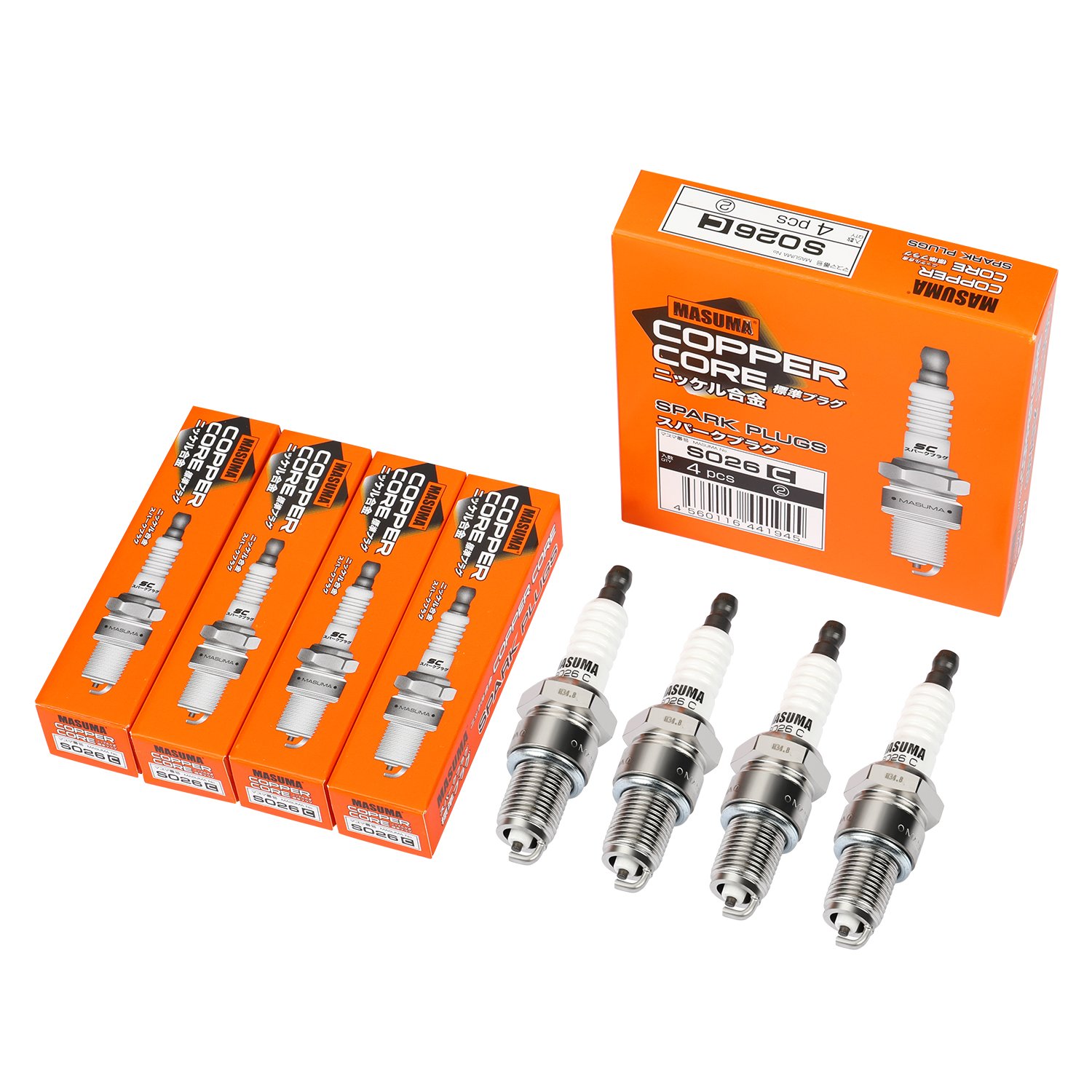 S026C MASUMA High Quality car Spark plug for Hyundai SONATA BPR6ES-11 98079-56115 18811-11061 22401-AA130 98079-56155