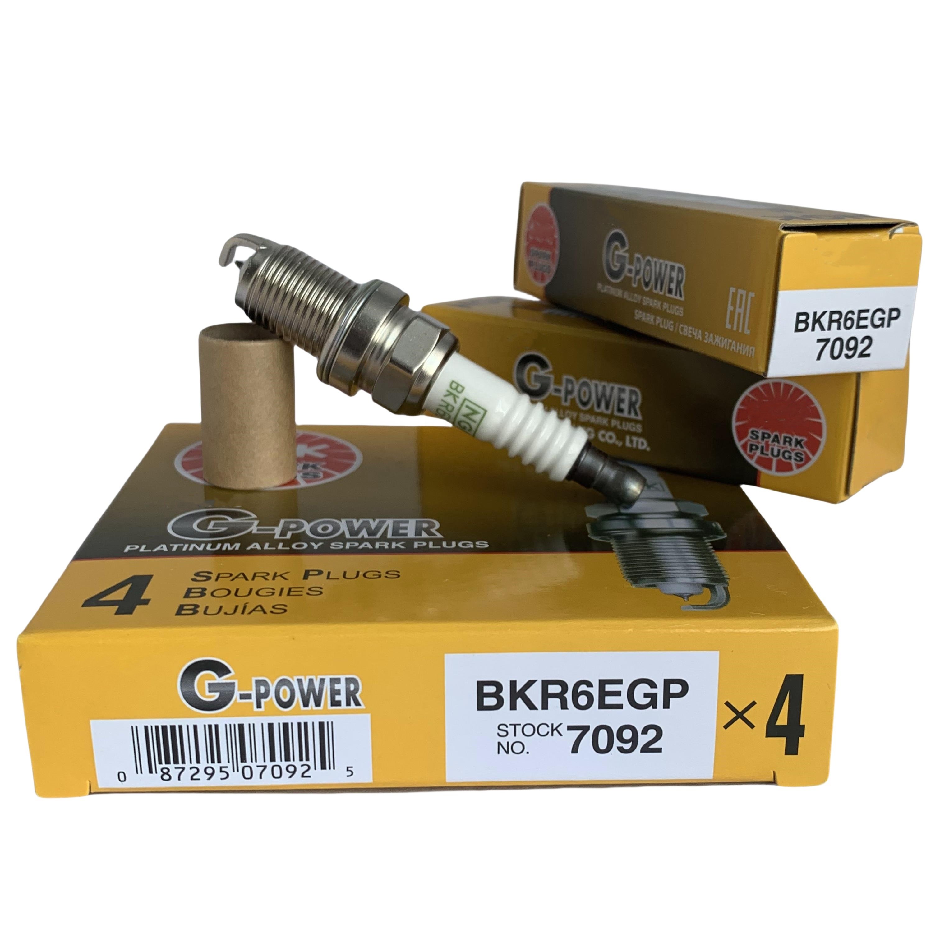 Hot Sale High Performance Genuine G-POWER PREMIUM Iridium Platinum Spark Plugs BKR6EGP 7092 Fit For Honda Hyundai