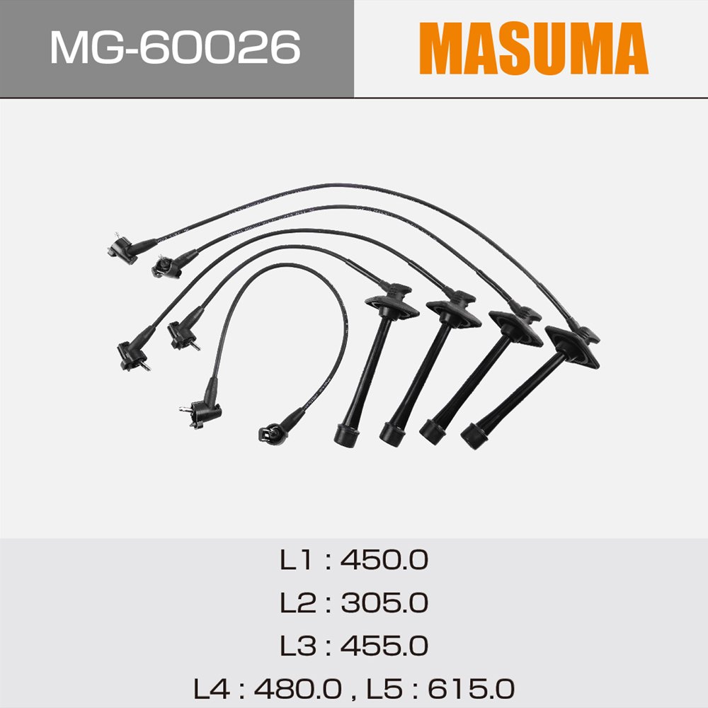 MG-60026 MASUMA Replacement Auto Engine Spark Plug Cable 90919-21586 90919-21586 90919-21576 90919-21585 for TOYOTA CAMRY