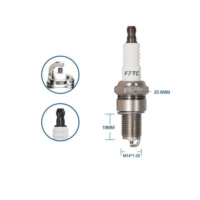 Motorcycle CG125 CD70 Spark Plugs A7TC CS7HA F7TC D8TC Spark Plug for 50cc 70cc 90cc 110cc 125cc 150cc Ignition Parts