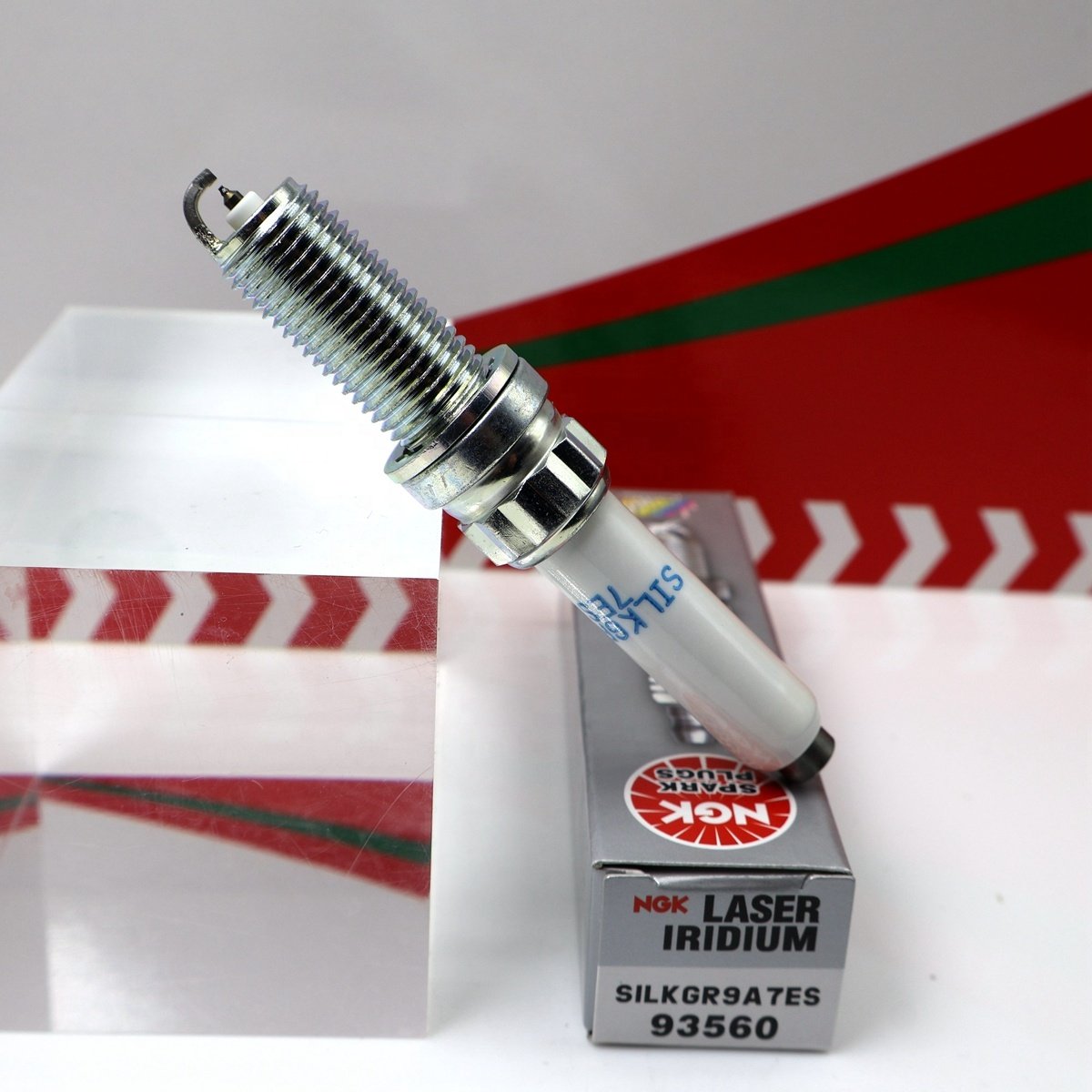 SILKGR9A7ES 93560 Original NGK Iridium Platinum spark plug No security label 06M 905 606 F