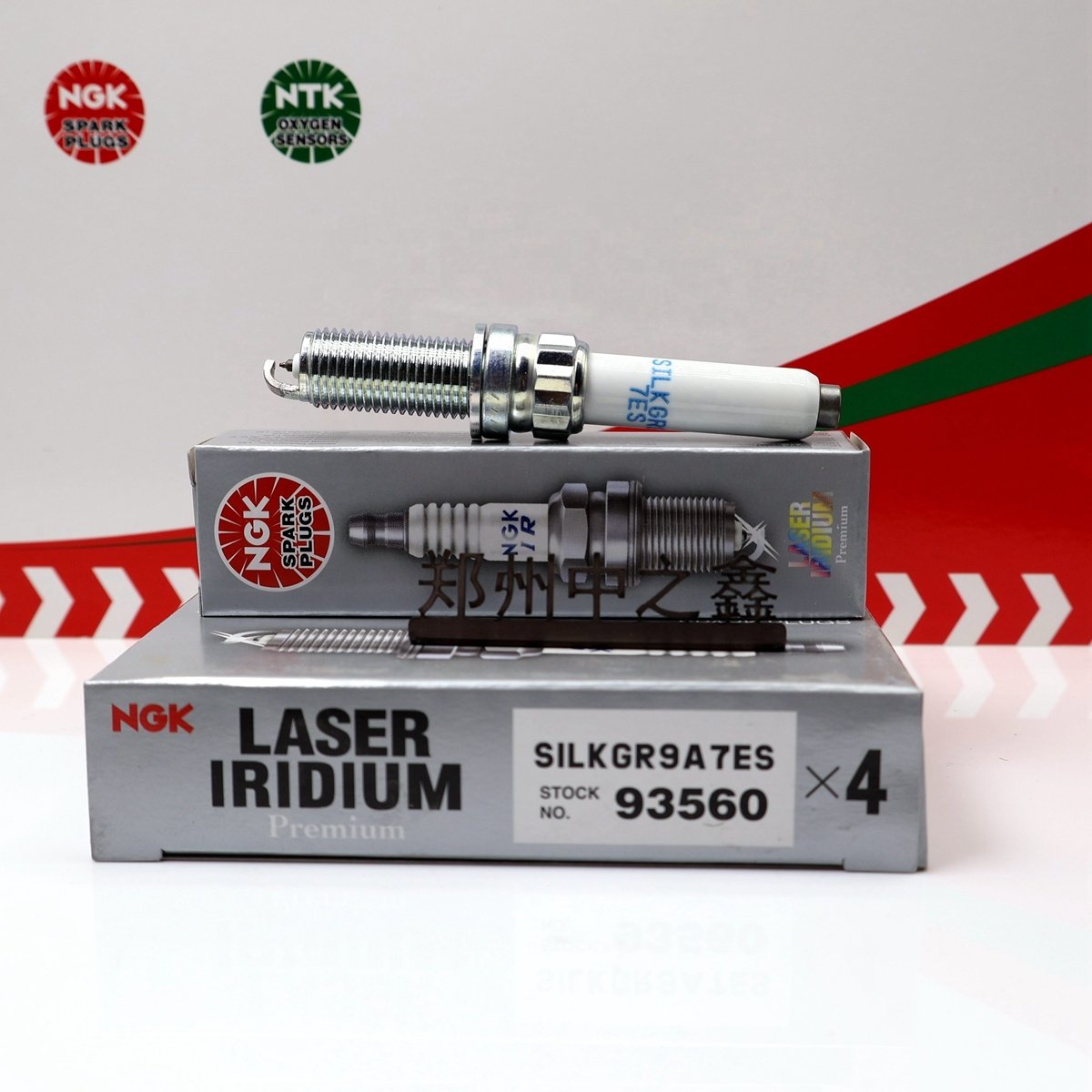 SILKGR9A7ES 93560 Original NGK Iridium Platinum spark plug No security label 06M 905 606 F