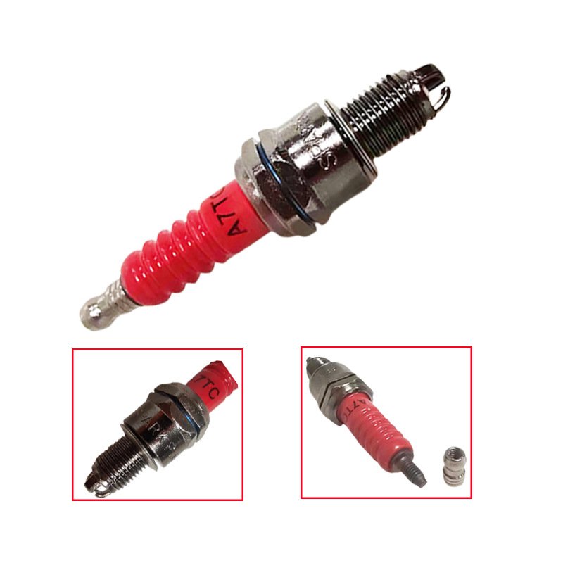 Motorcycle spark plugs A7TC, D8TC, B8RTC, three-prong, single-prong spark plugs wholesale.accesorios de moto