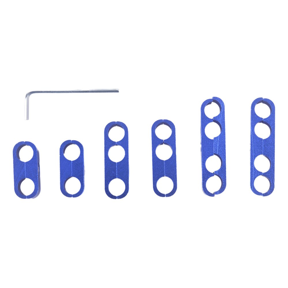 Aluminum 7mm 8mm Red Silver Black Blue Spark Plug Wire Separators Dividers Looms For Chevy Ford 9723R