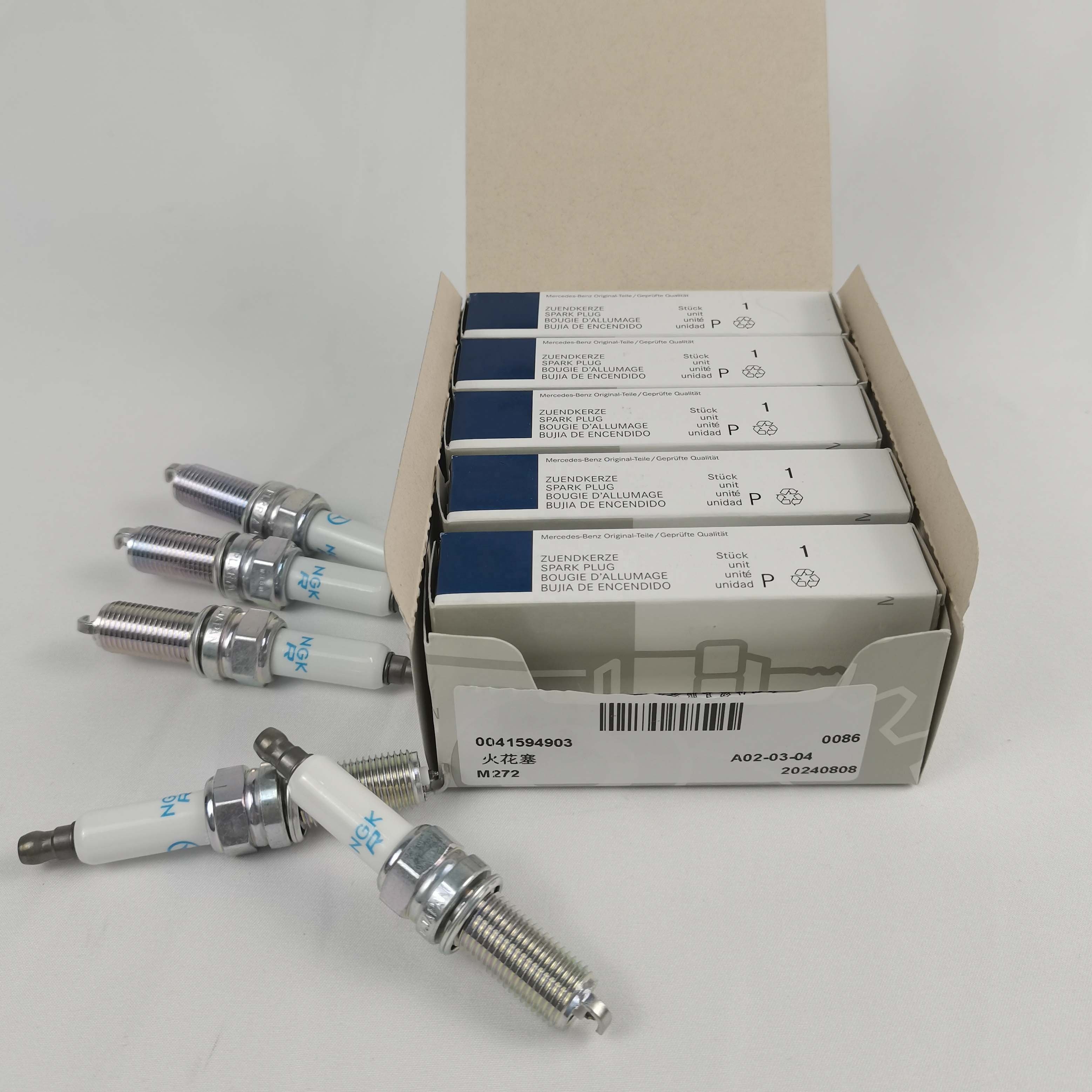 High Quality OE 0041594903 Spark Plug for Mercedes Benz C-CLASS W203 W204 ML350 brand-new Spark Plug