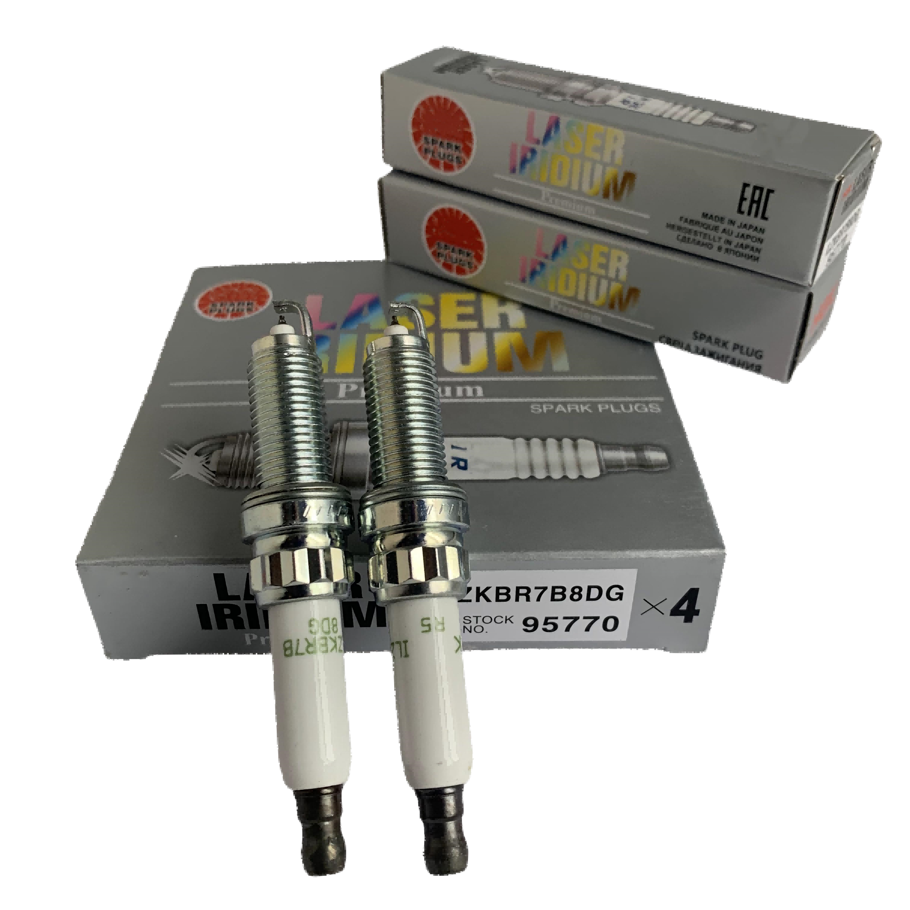 Car Metal Iridium Platinum Spark Plugs ILZKBR7B8DG 95770 0242129512 for Peugeot Citroen Mini Cooper