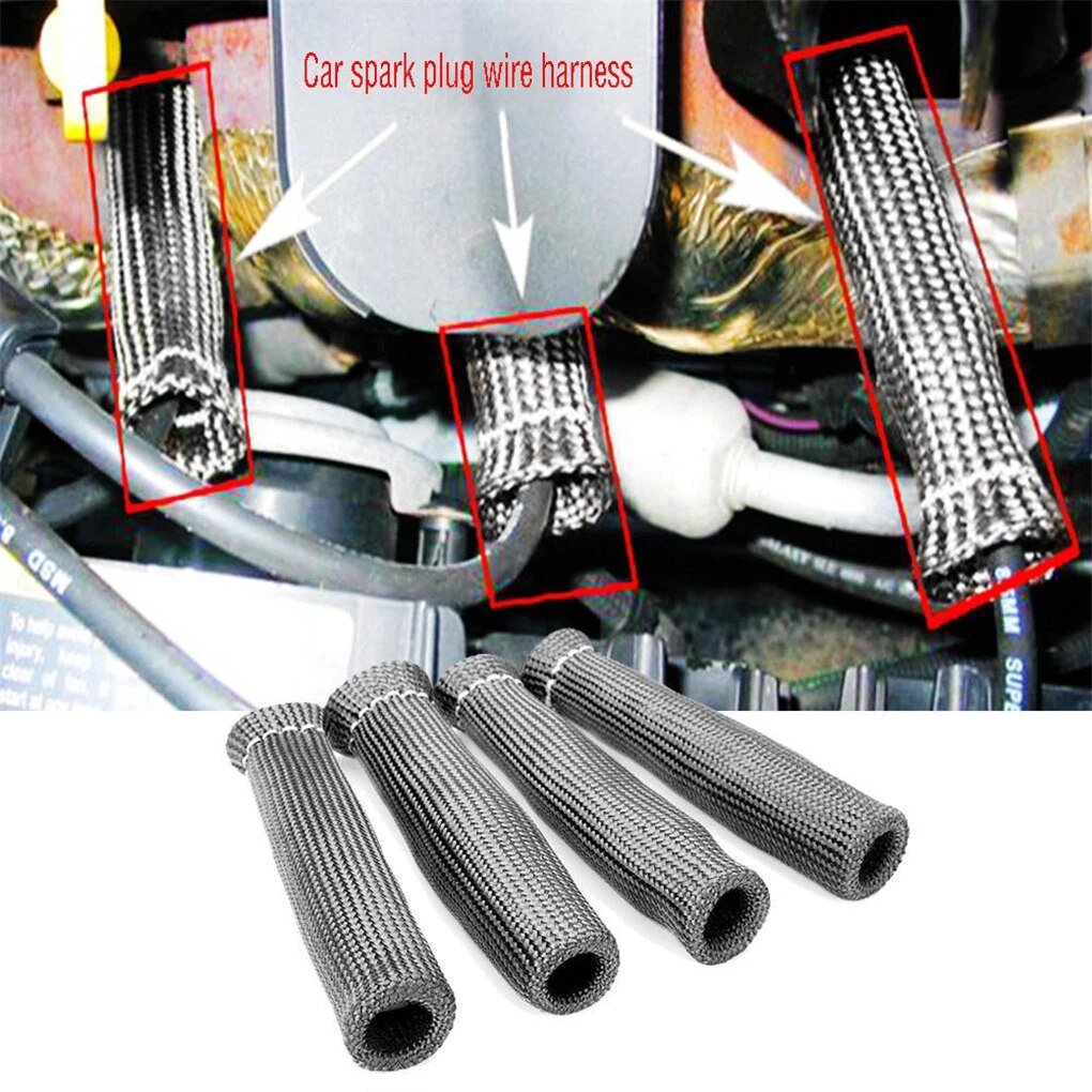 8 Piece Spark Plug Wire Boot High Heat Insulator Shield N/A Set Purple