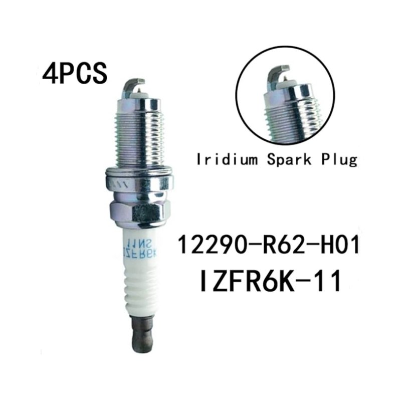 Original Quality Spark Plugs 12290-R62-H01 IZFR6K11NS Replacement For Honda Accord CRV 2.4L ClVlC 1.8L Automotive Parts