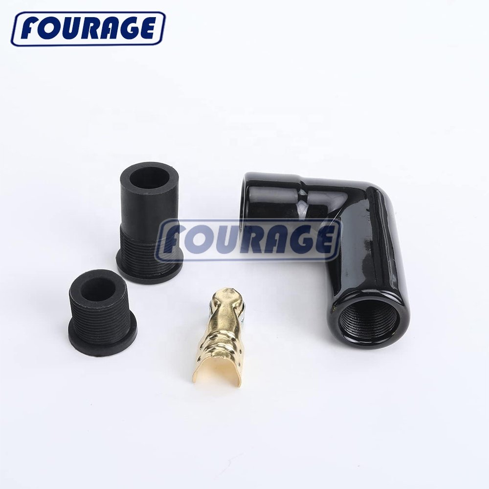 Racing Parts High Temperature 90 Degree for 8 mm Wires Ceramic Spark Plug Boot Kits
