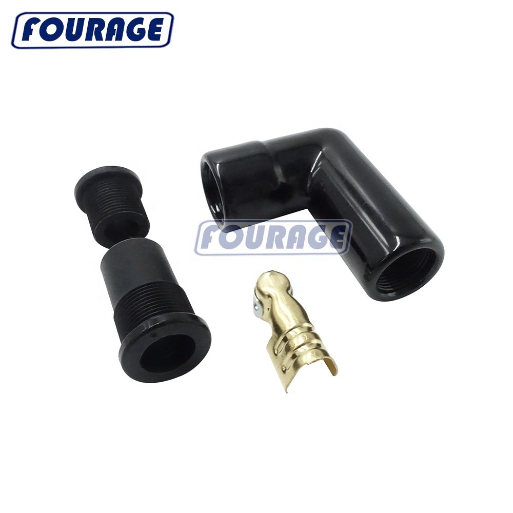 Racing Parts High Temperature 90 Degree for 8 mm Wires Ceramic Spark Plug Boot Kits