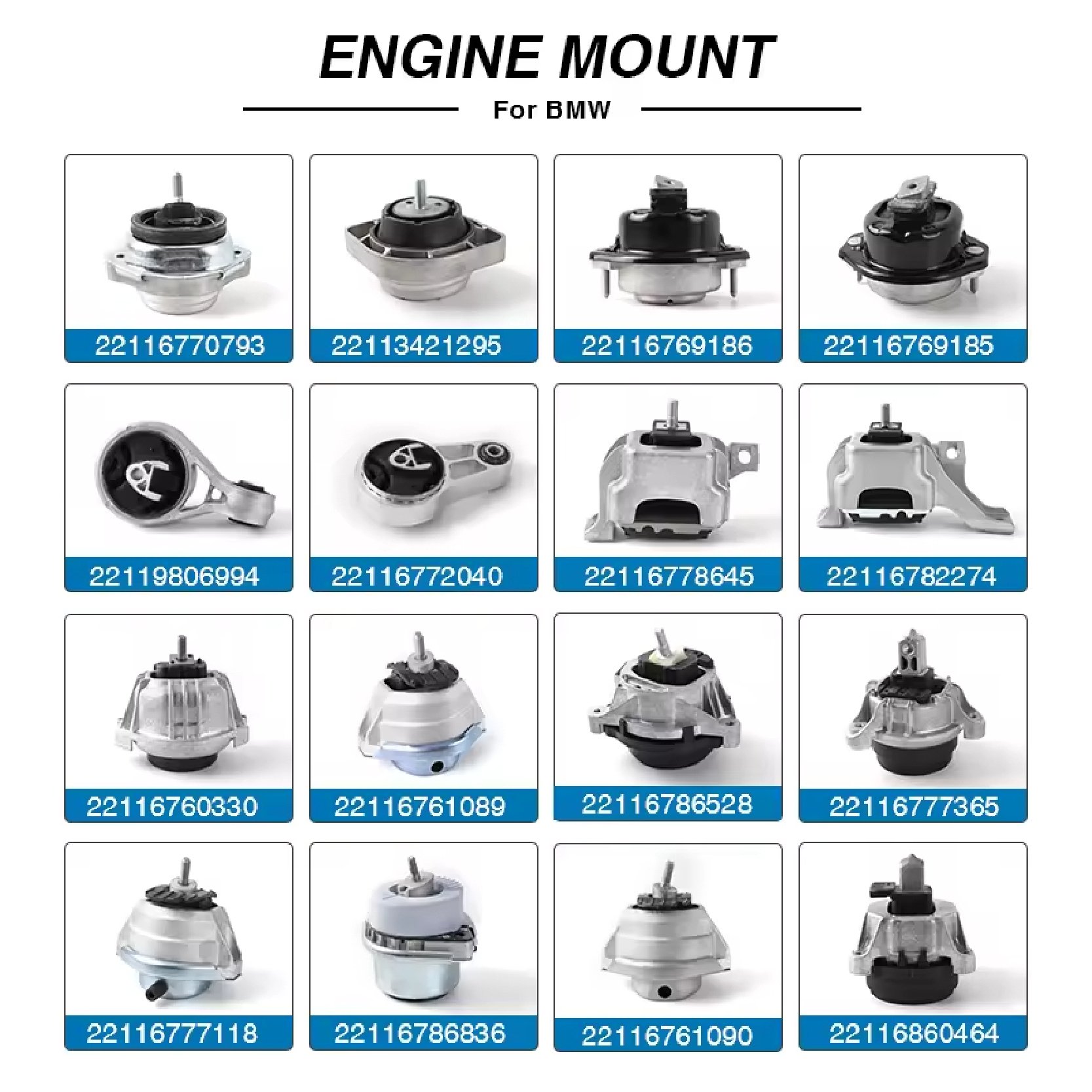 BMW Original Factory Auto Parts Control Arm Shock Strut Hub Bearings Spare Parts Car Accessories for BMW X1 X2 X3 X4 X5 X6 X7