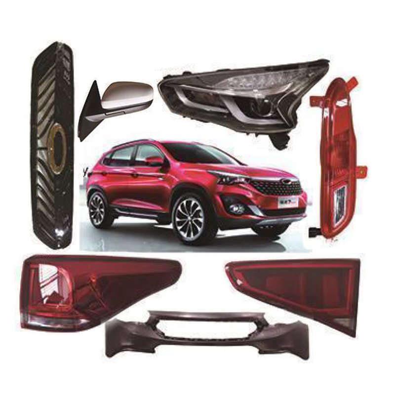 For Chery Tiggo 7 Headlight Fog Tail light Bumper Fender Air filter Door Handle Rearview mirror Grill Body Part
