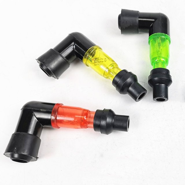 Waterproof Rubber Plastic Ignition Cavity Cap Coil Cap Motorcycle Spark Plug Cap with Light