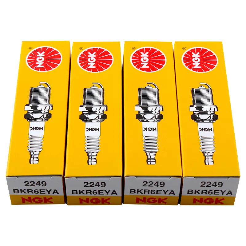 Fast Delivery Original Genuine NG K Spark Plug Nickel alloy BKR6EYA 2249 Candle Car Engine Spark Plug
