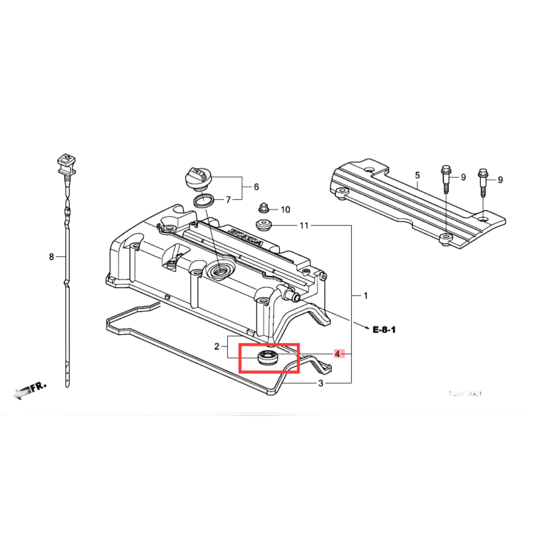 Spark plug sealing ring