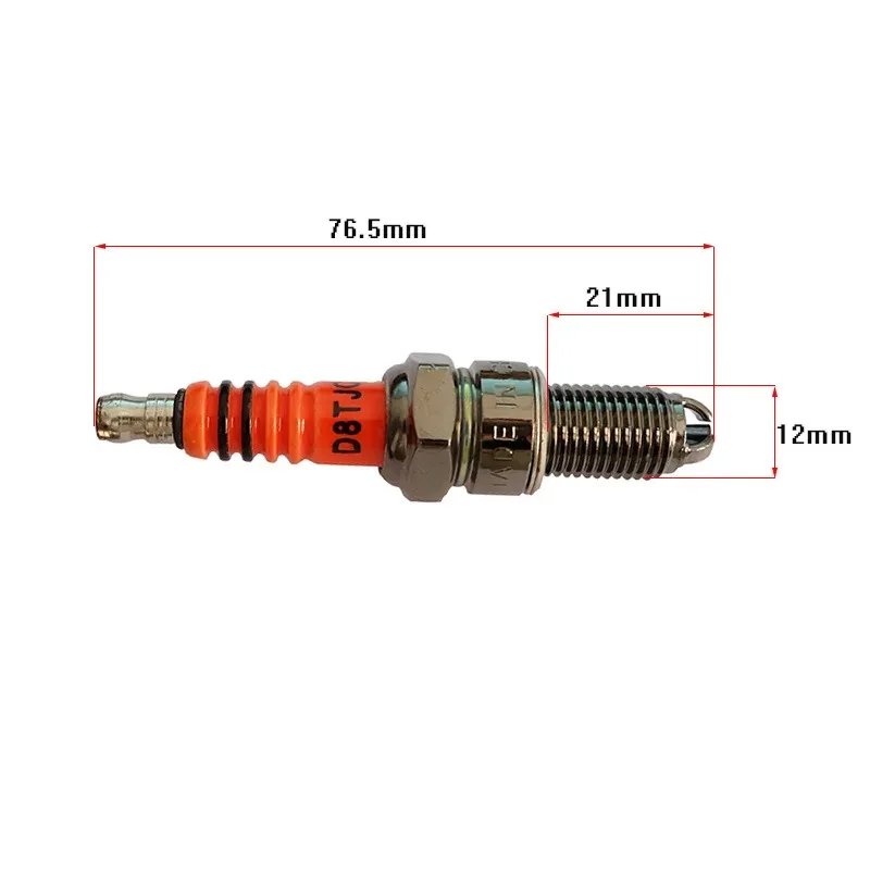 Iridium 10mm plug D8TJC 50CC-1CC for Atv GY6 cc 125 110 motorcycle engines
