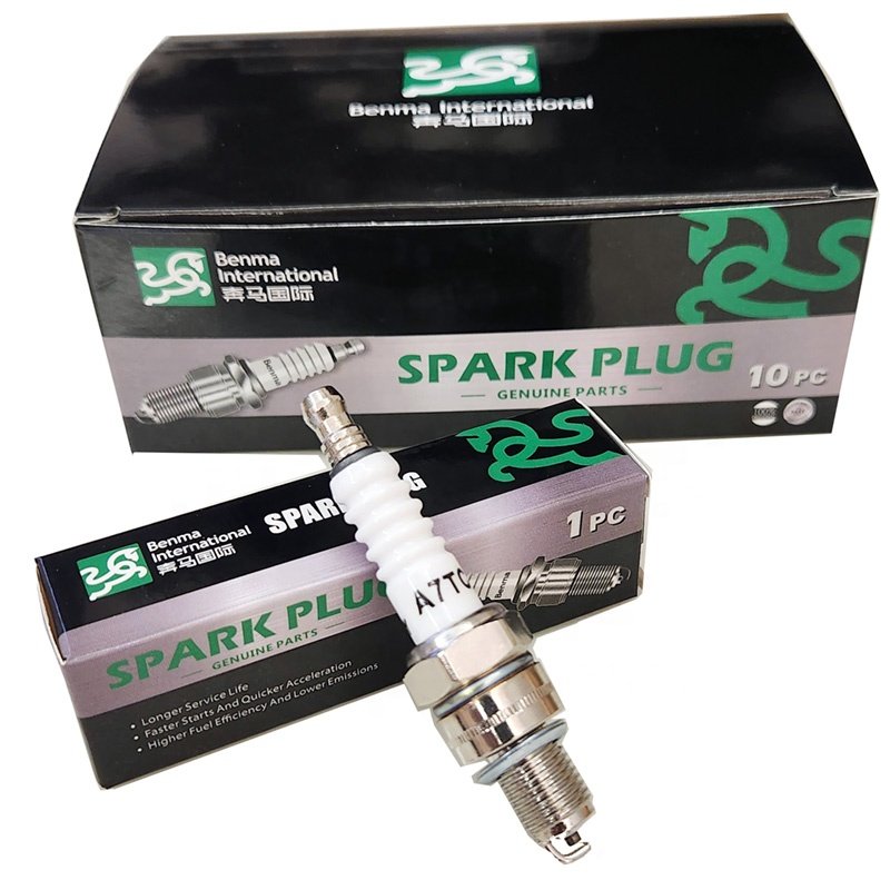 Vodool A7TC High Performance Reduce Carbon Deposition 3-Electrode Motorcycle Spark Plug for Honda for Yamaha Moto Accessories