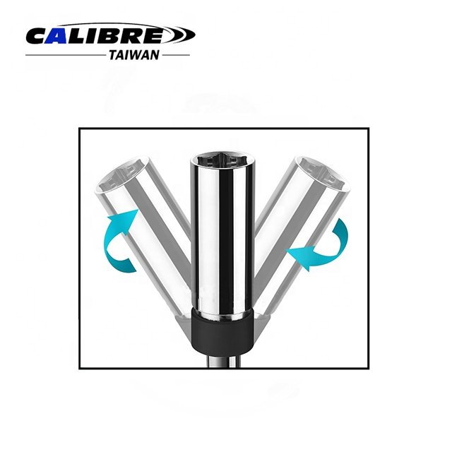 TAIWAN CALIBRE 3pc 5/8" Extended Universal Magnetic Swivel Spark Plug Socket Set, spark plug socket extension