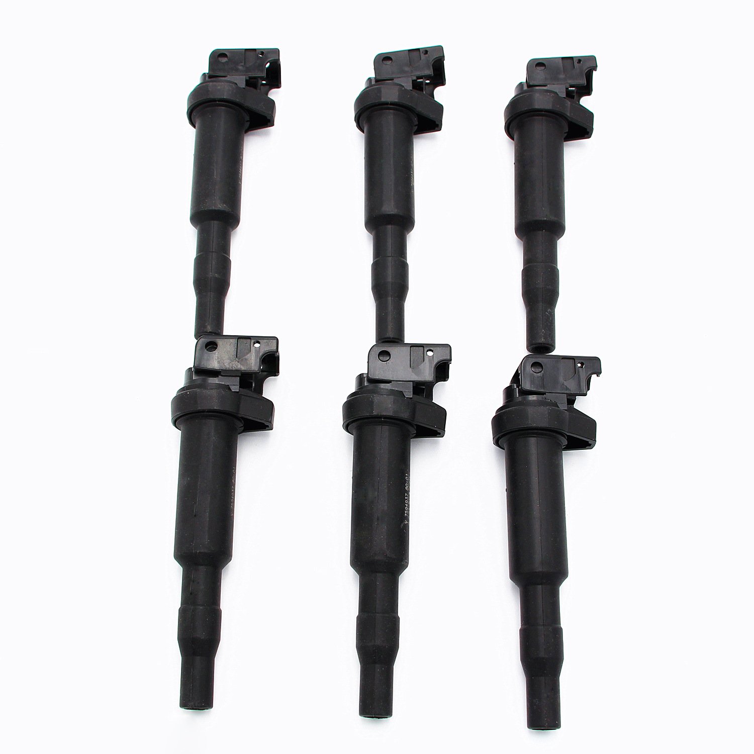 Set of 6 spark plugs ILZFR6D11 6 ignition coils 12137594937 UF592 suitable for BMW