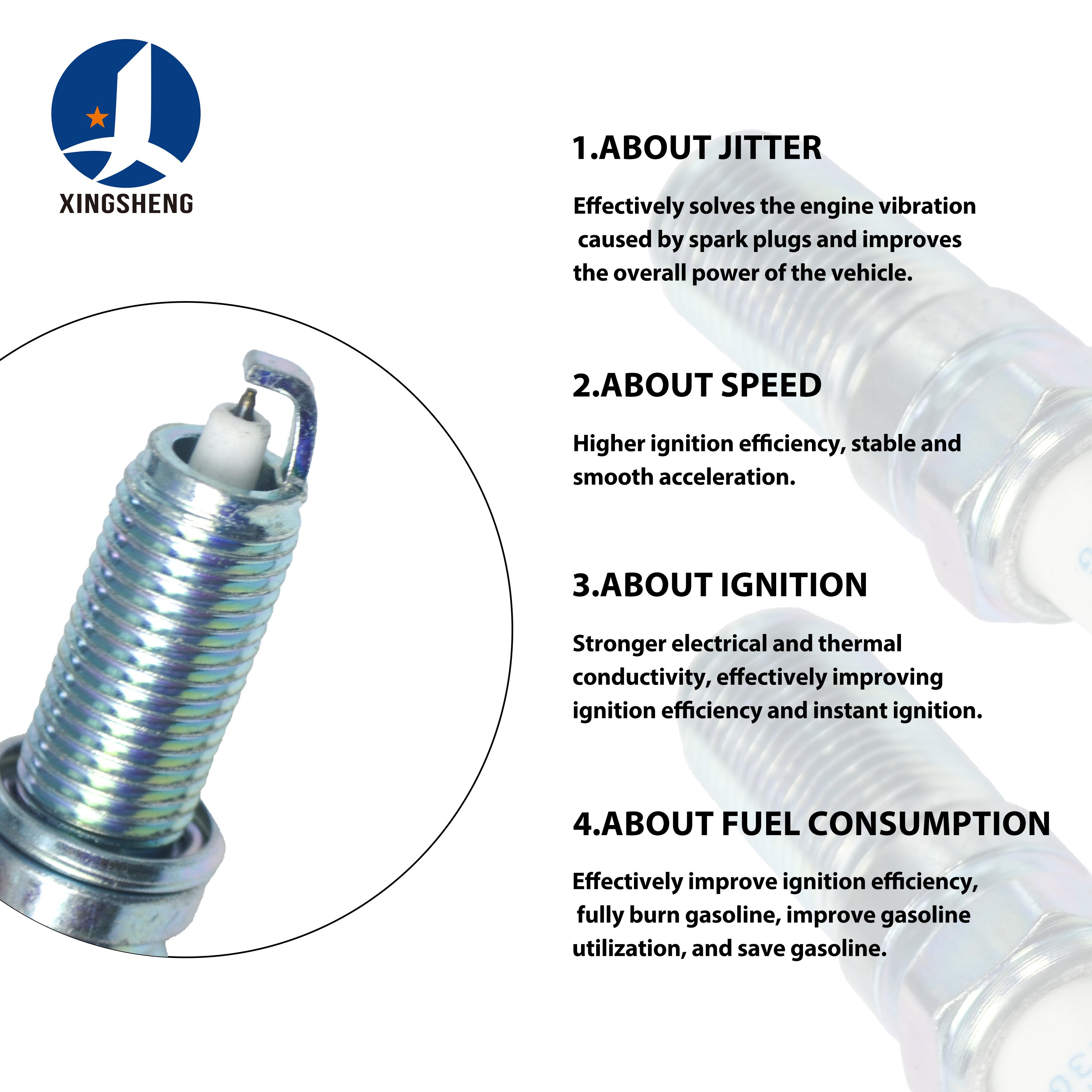 Best Quality PE5R-18-110 ILKAR7L11 For NGK Mazda 3 6 CX-3 CX-5 2.0L 2.5L Iridium Spark Plugs